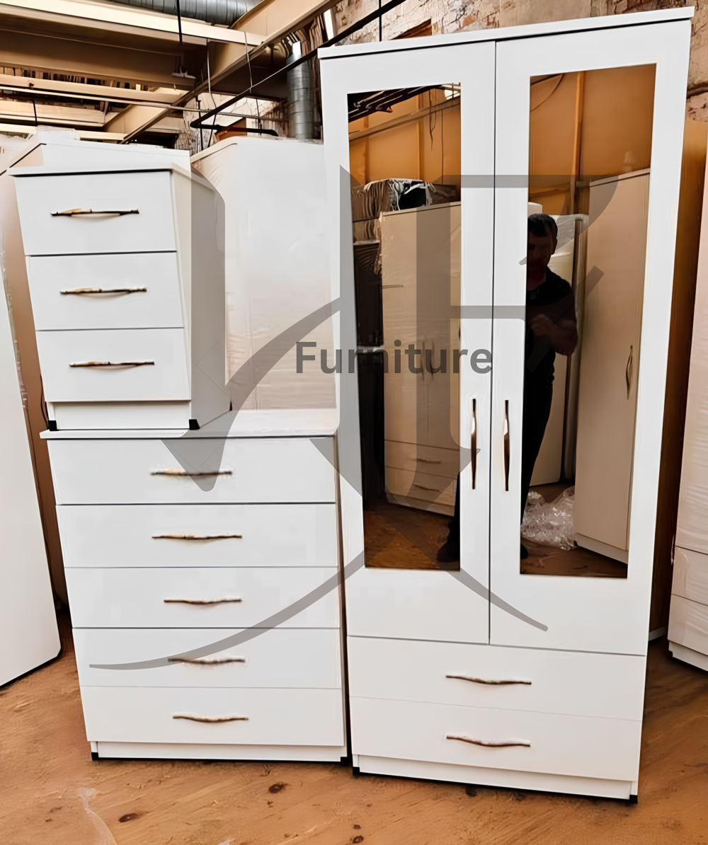 2 Door wardrobe set Ready Built