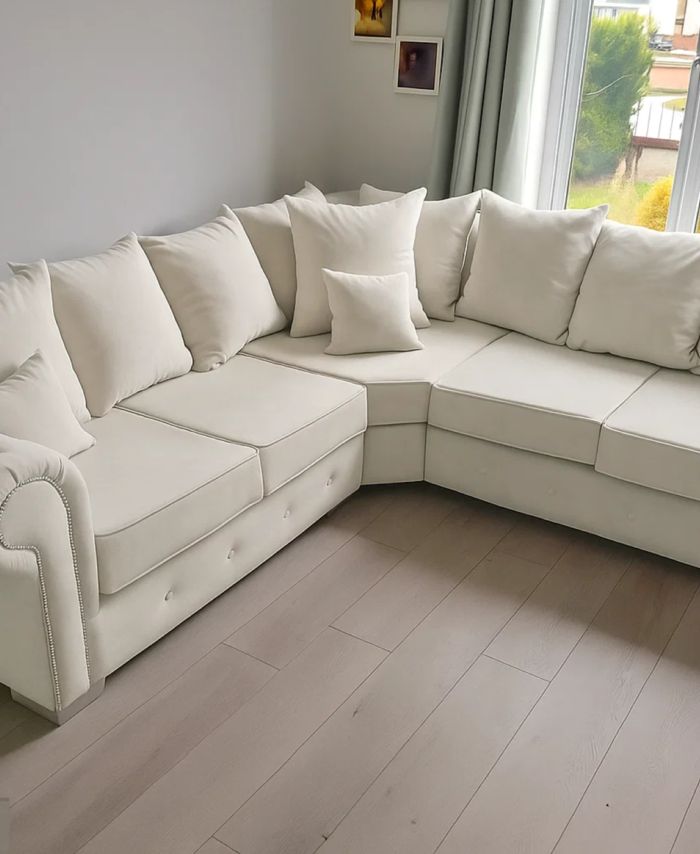 Olympia Velvet Corner Sofa