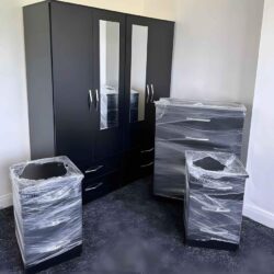 4 door wardrobe set