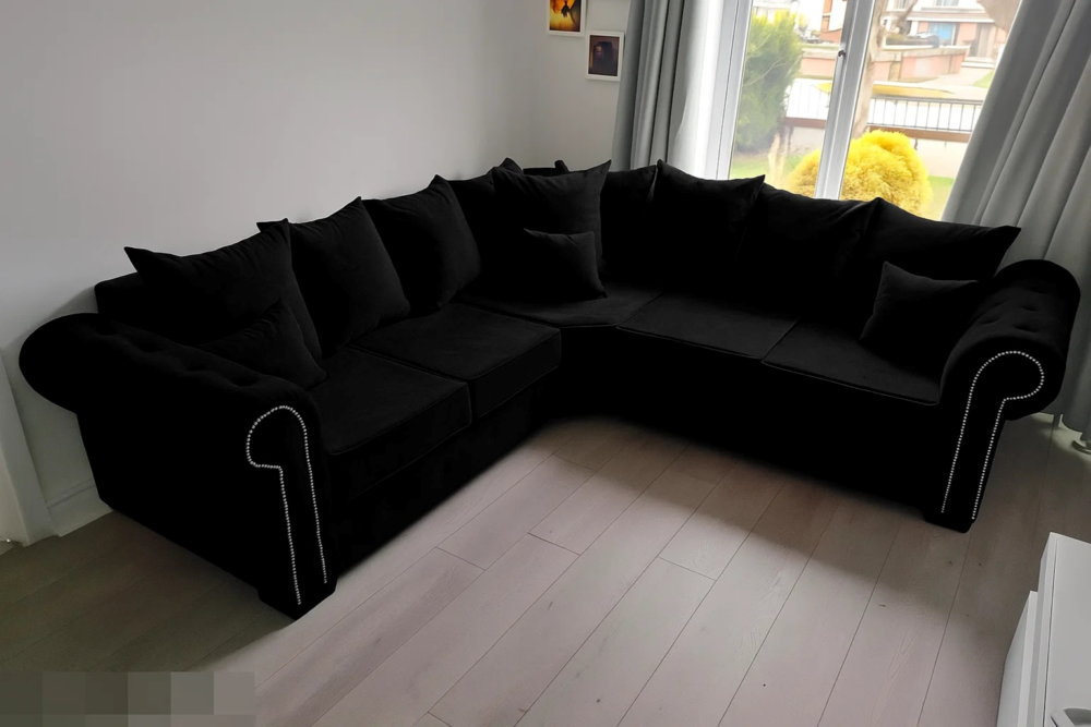 Olympia Velvet Corner Sofa