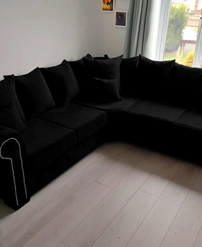 Olympia Velvet Corner Sofa
