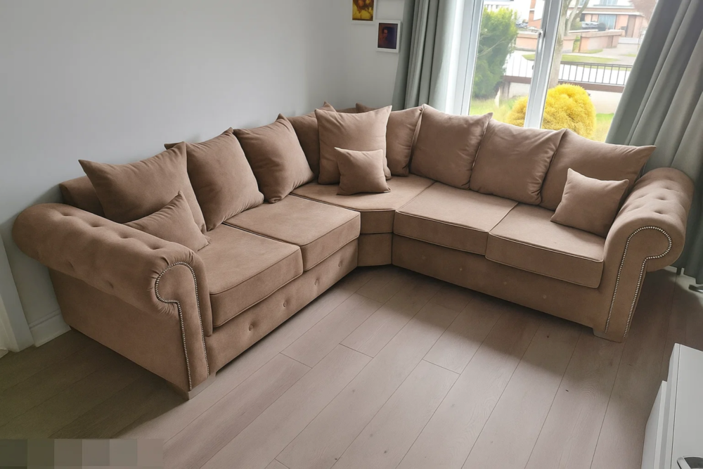 Olympia Velvet Corner Sofa