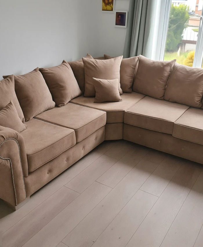 Olympia Velvet Corner Sofa