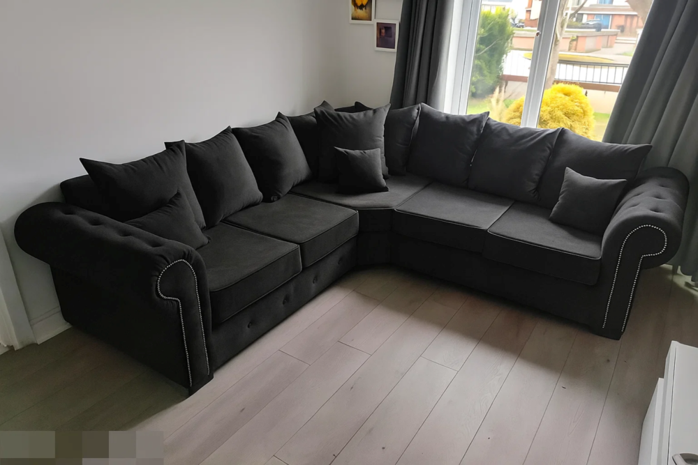 Olympia Velvet Corner Sofa