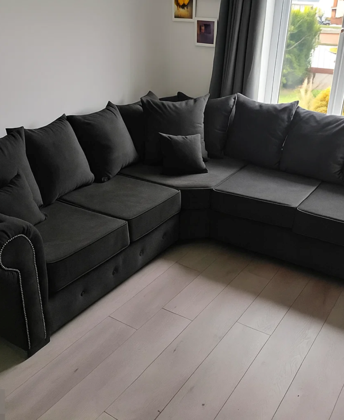 Olympia Velvet Corner Sofa