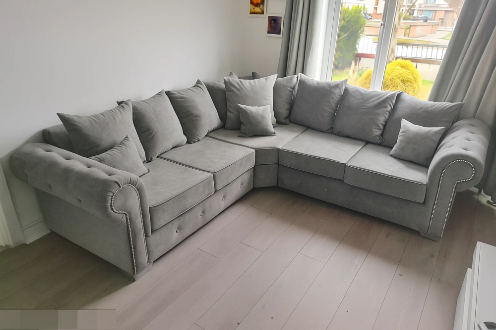 Olympia Velvet Corner Sofa