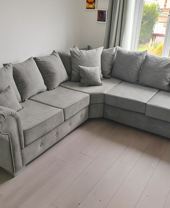 Olympia Velvet Corner Sofa