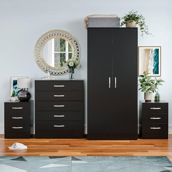 2-Door Simple Wardrobe Set