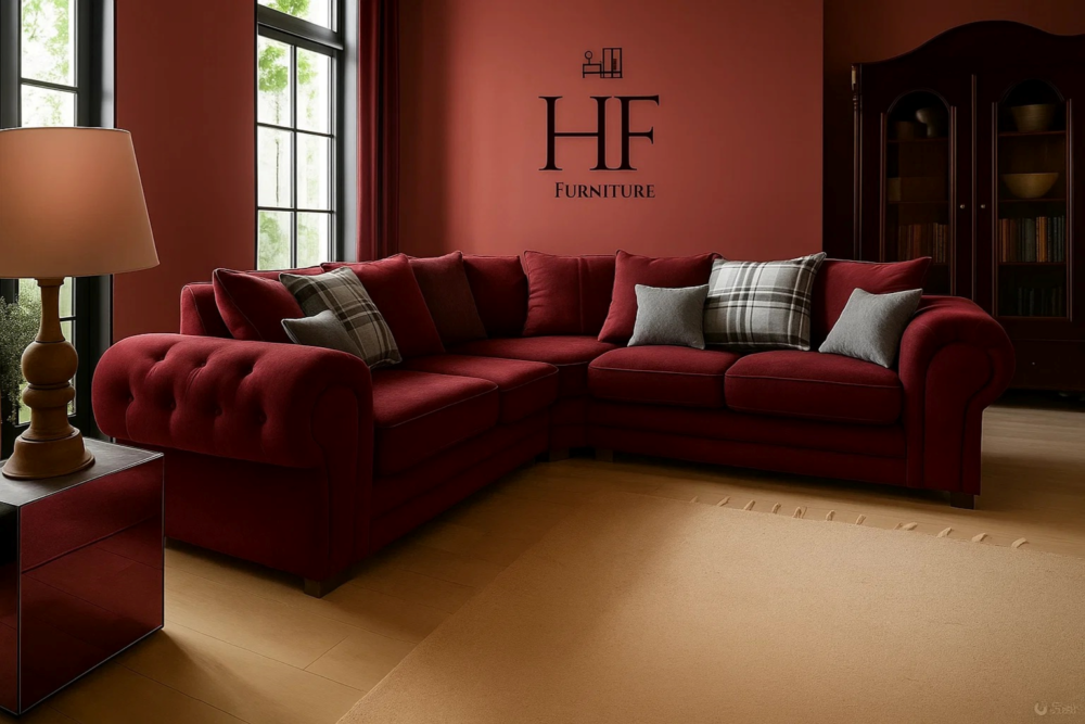 VERONA CHENILLE CORNER SOFA