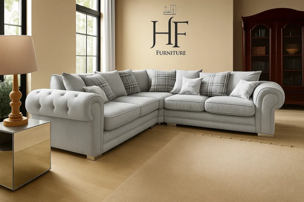 VERONA CHENILLE CORNER SOFA