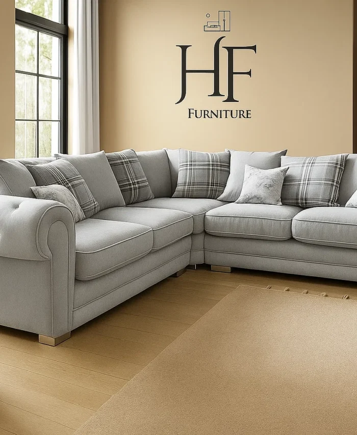 VERONA CHENILLE CORNER SOFA