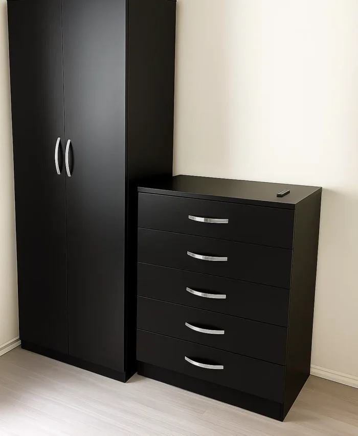 2 door wardrobe set