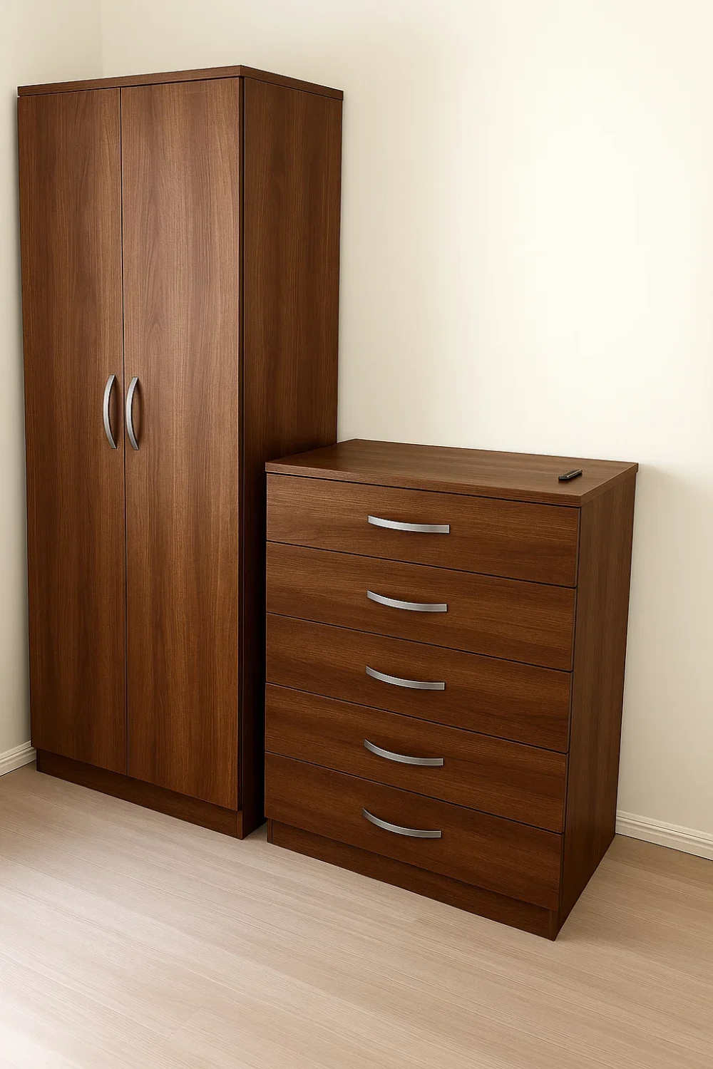 2-door simple wardrobe set