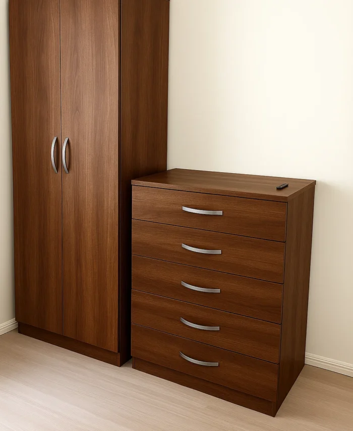 2-door simple wardrobe set