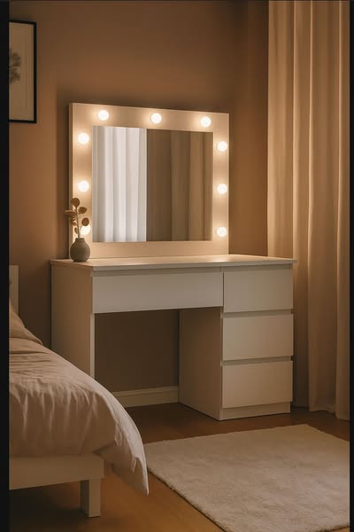dressing table with mirror