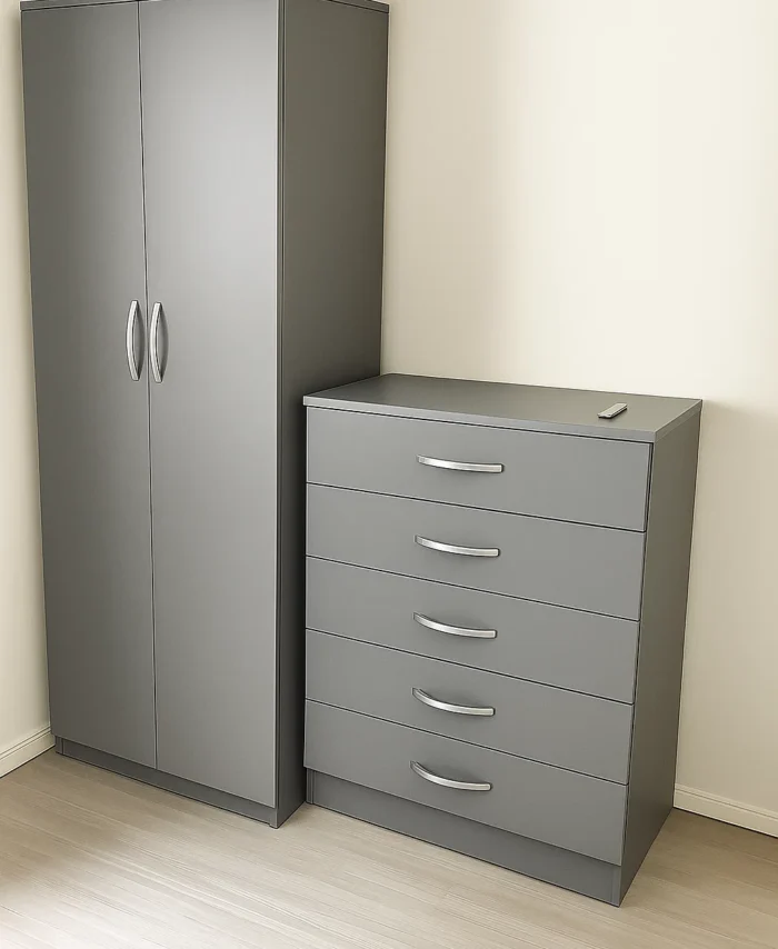 2 door plain wardrobe