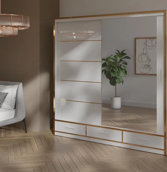 sliding wardrobe doors white