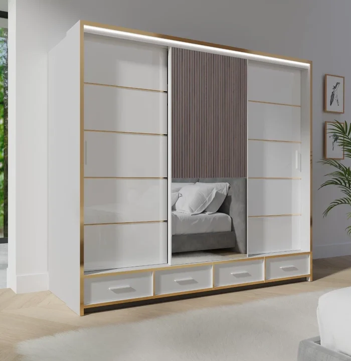 sliding wardrobe doors white