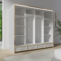 sliding wardrobe doors white