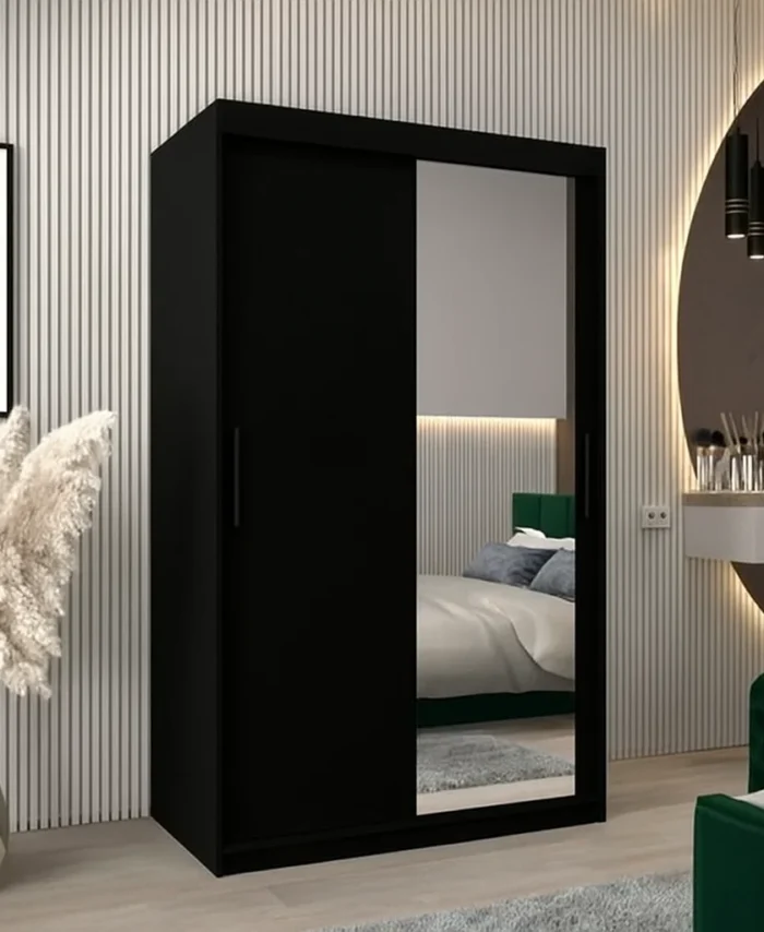 150cm Mirror Sliding Door Wardrobe