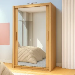 150cm Mirrored Sliding Door Wardrobe