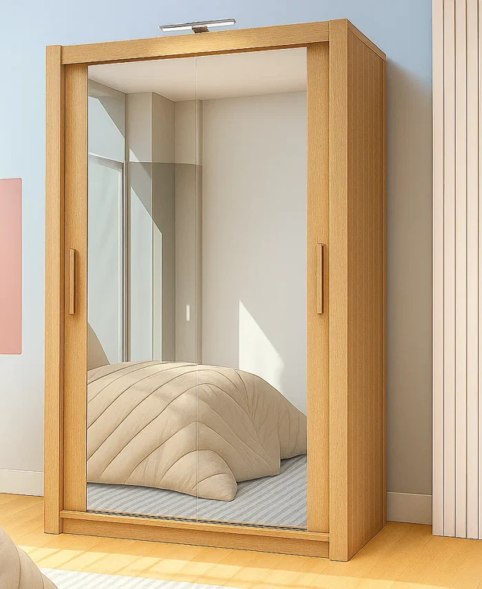 150cm Mirrored Sliding Door Wardrobe