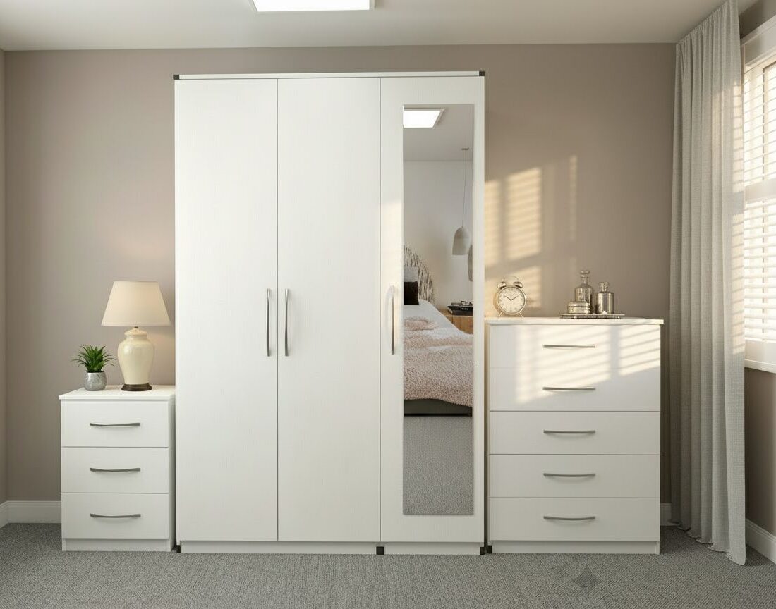 3-Piece-Ready-Assembled-Bedroom-Furniture-Set-White-Grey-Black-Oak-Walnut