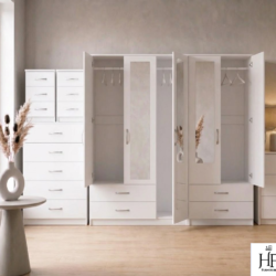 white-5-door-mirrored-wardrobe-set-with-chest-of-drawers-and-bedside-table-ready-assembled-uk