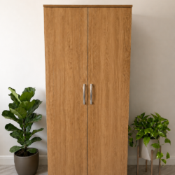 Ready Assembled 2 Door Wardrobe | Oak | Mirror or Plain Doors