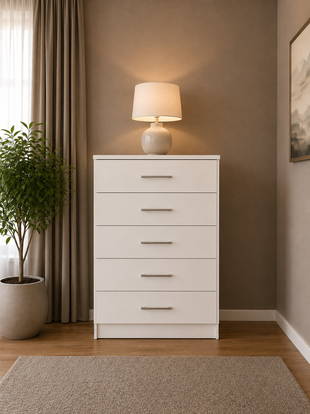 Shop our ready assembled white 4-door mirror wardrobe bedroom furniture set. Free UK delivery. From £119 at HF Furnitures.