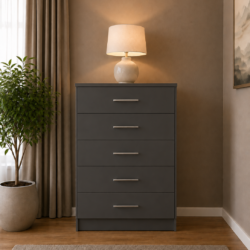 Shop our ready assembled grey 4-door mirror wardrobe bedroom furniture set. Free UK delivery. From £119 at HF Furnitures.