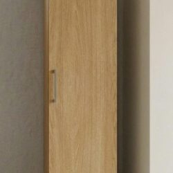 Oak effect single door narrow wardrobe, ready assembled, UK